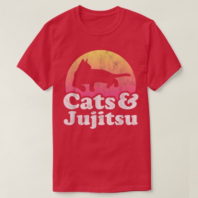Katzen und Jujitsu Katzen, Männer oder Frauen  T-Shirt (Design vorne)