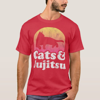 Katzen und Jujitsu Katzen, Männer oder Frauen  T-Shirt