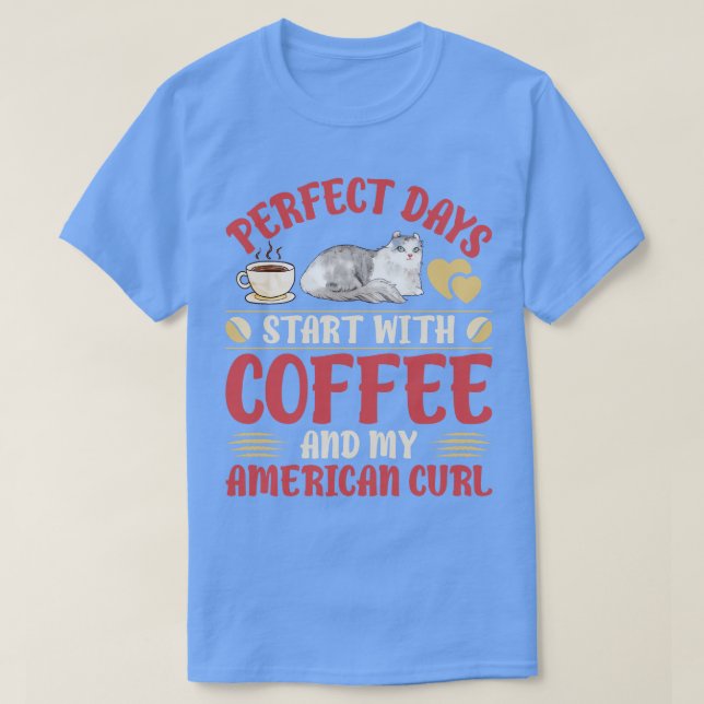 Katzen und Kaffee 6 T-Shirt (Design vorne)