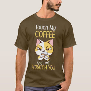 Katzen und Kaffee Kaffee Kaffee lange T-Shirt