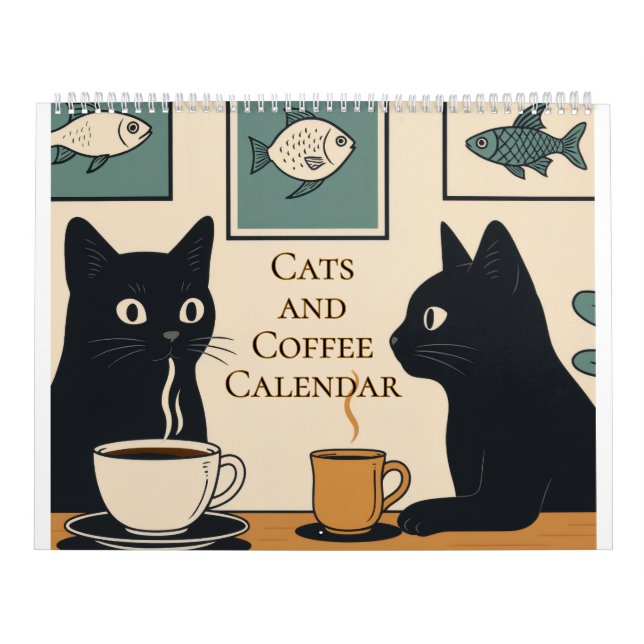 Katzen und Kaffee-Kalender Kalender (Titelbild)