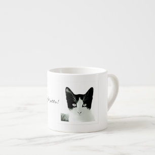 Katzen und Kaffee - Mein Motto! Espresso-Tasse Espressotasse