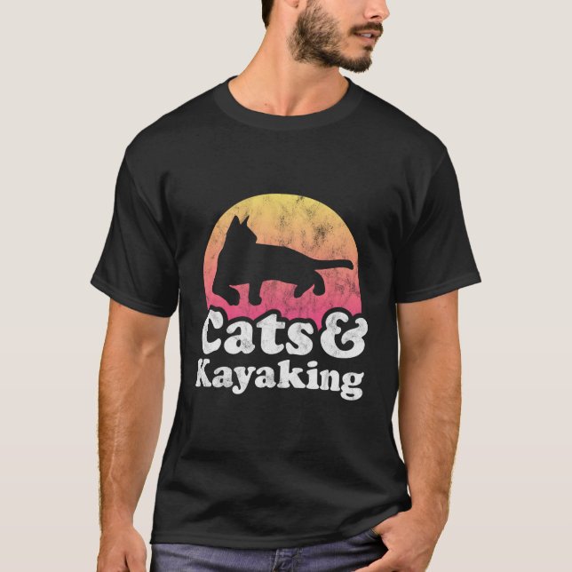 Katzen und Kajaks T-Shirt (Vorderseite)