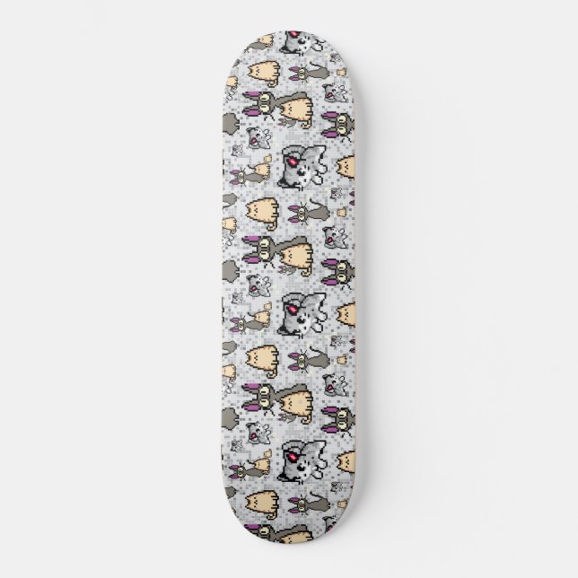 Katzen und Kätzchen 2 Skateboard (Vorderseite)