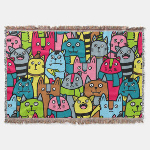 Katzen und Kätzchen Decke
