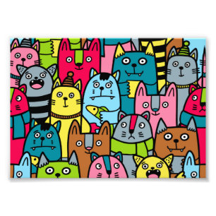 Katzen und Kätzchen Fotodruck