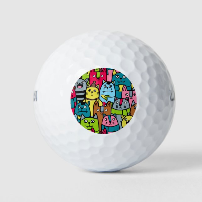 Katzen und Kätzchen Golfball (Vorderseite)