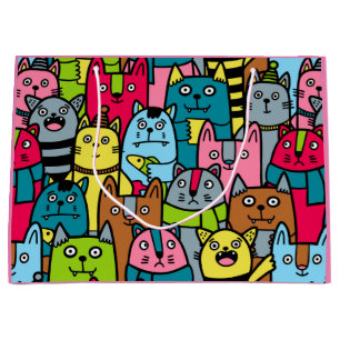 Katzen und Kätzchen Große Geschenktüte