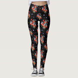 Katzen und Kätzchen in UFOs Raumschiffen fliegende Leggings