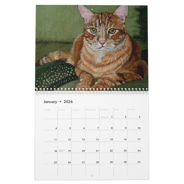 Katzen und Kätzchen Kalender (Jan 2026)