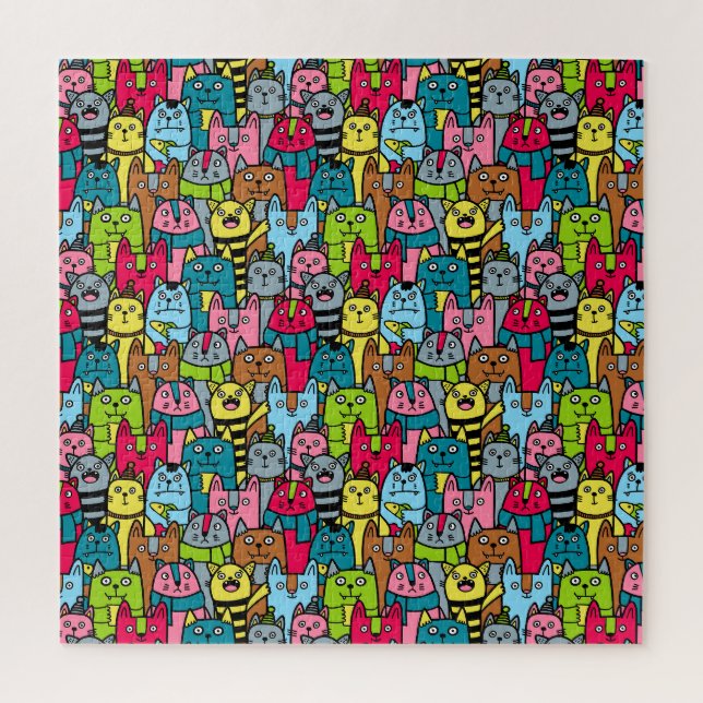 Katzen und Kätzchen Puzzle (Vertikal)