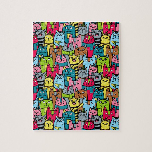 Katzen und Kätzchen Puzzle (Vertikal)