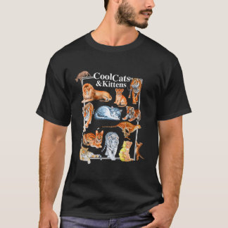 Katzen und Kätzchen Tiger Löwenleoparden T-Shirt