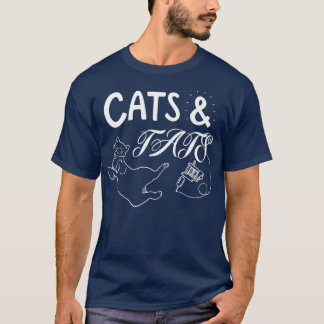Katzen und Katzen Funny Cat Cool Katze Tattoo Love T-Shirt
