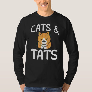 Katzen und Katzen hier Katze Tattoo Künstlerin Tin T-Shirt