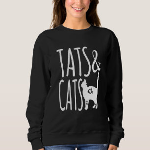 Katzen und Katzen in der Tattoos Katzen, die Tinte Sweatshirt