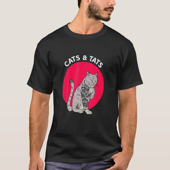 Katzen und Katzen Katzen Katzen T-Shirt (Vorderseite)