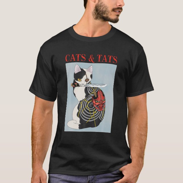 Katzen und Katzen Katzen Tattoo Lover Katzen T-Shirt (Vorderseite)