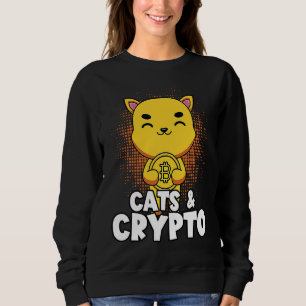 Katzen und Kryptowährungs-Blockchain Händler F Sweatshirt