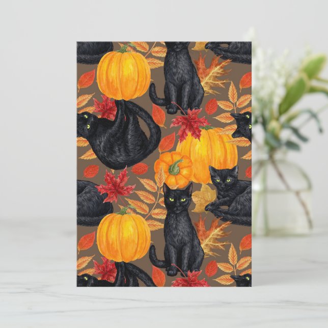 Katzen und Kürbis 2 (Stehend Vorderseite)