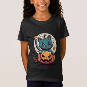 Katzen und Kürbis für ein glückliches Halloween! T-Shirt