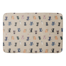 Katzen und Messer Bath Mat Badematte