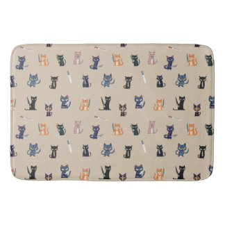 Katzen und Messer Bath Mat Badematte