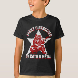 Katzen und Metalllüfter Metalhead Heavy Rock Star T-Shirt