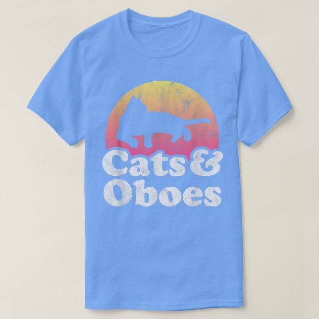 Katzen und Oboen, Katzen und Oboen, für Männer ode T-Shirt (Design vorne)