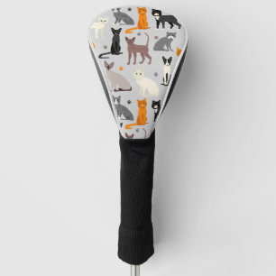 Katzen- und Paw-Prints Golf Headcover