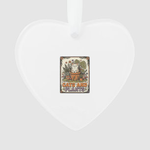 Katzen Und Pflanzen Katze Pflanzen Cottagecore Vin Ornament