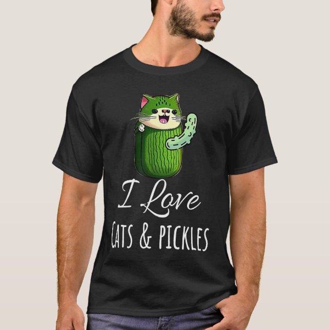 Katzen und Pickles  1 T-Shirt (Vorderseite)