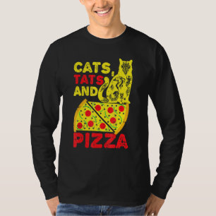 Katzen und Pizza T-Shirt