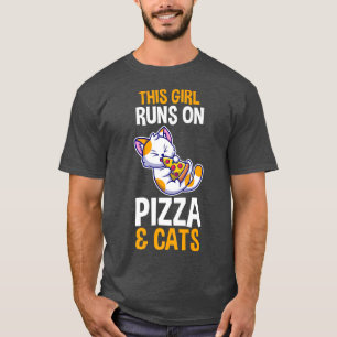 Katzen und Pizza T-Shirt