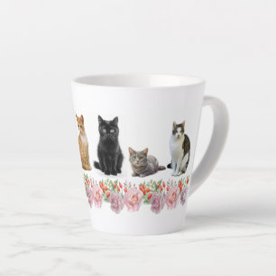 Katzen und Rose Milchtasse