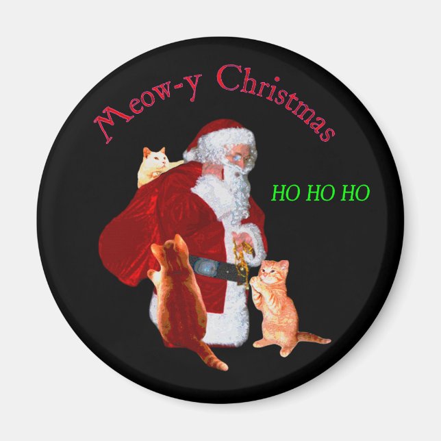 Katzen und Santa Magnet (Vorne)