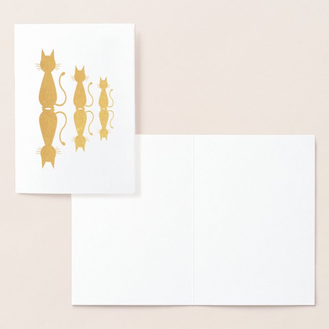 Katzen und Schatten Folienkarte (Anzeige)