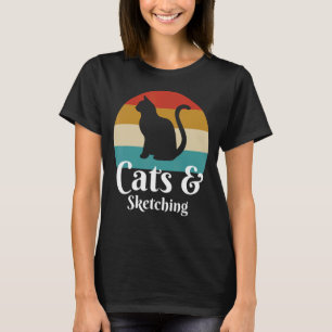Katzen und Skizzenkomödie T-Shirt
