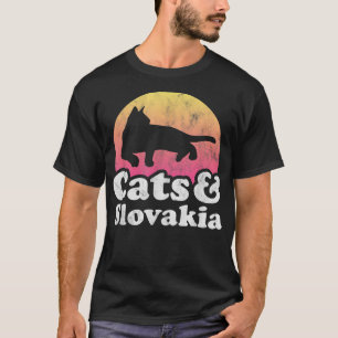 Katzen und Slowakei - Katzen für Männer oder Fraue T-Shirt
