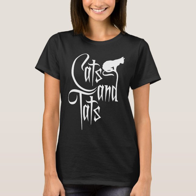 Katzen und Tattoos  1 T-Shirt (Vorderseite)