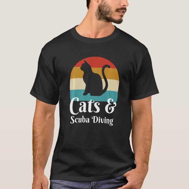 Katzen und Taucher T-Shirt (Vorderseite)
