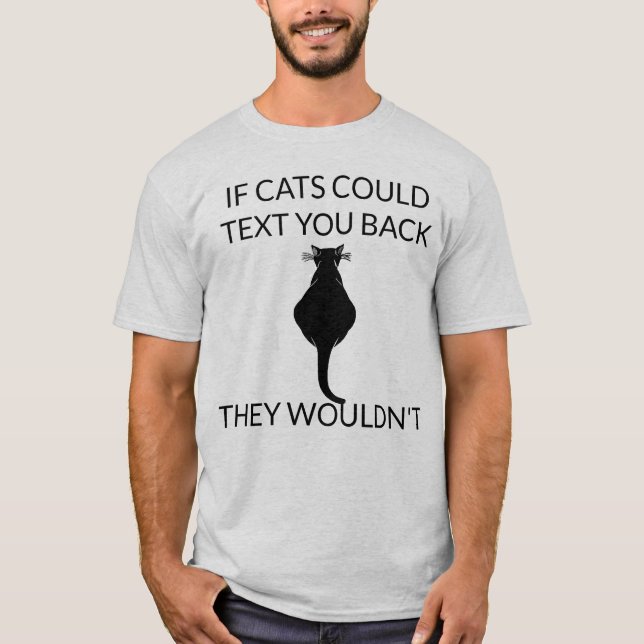 Katzen und Text-T - Shirt (Vorderseite)
