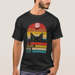 Katzen- und Weinliebhaber Katzenmutter Weinliebhab T-Shirt
