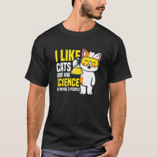 Katzen und Wissenschaft  Katze  Wissenschaft T-Shirt