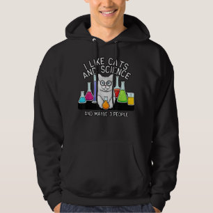 Katzen und Wissenschafts-Shirt, Cat Lover Hemd, Ca Hoodie