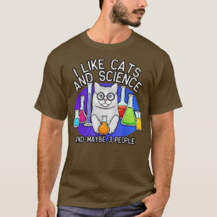Katzen und Wissenschafts-Shirt, Cat Lover Hemd, Ca T-Shirt