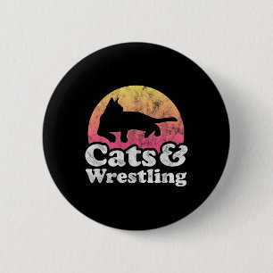 Katzen und Wrestling, Männer oder Frauen, Katzen u Button