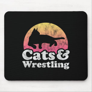 Katzen und Wrestling, Männer oder Frauen, Katzen u Mousepad
