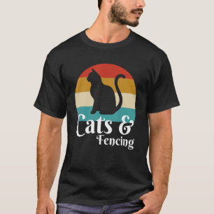 Katzen und Zaun T-Shirt