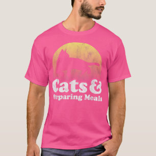 Katzen und Zubereitungen von Mahlzeiten, für Männe T-Shirt